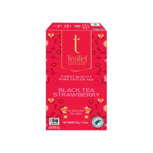 Black Tea Strawberry - Envelop Tea Bags
