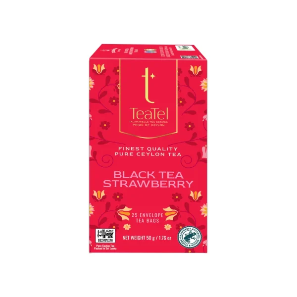Black Tea Strawberry - Envelop Tea Bags
